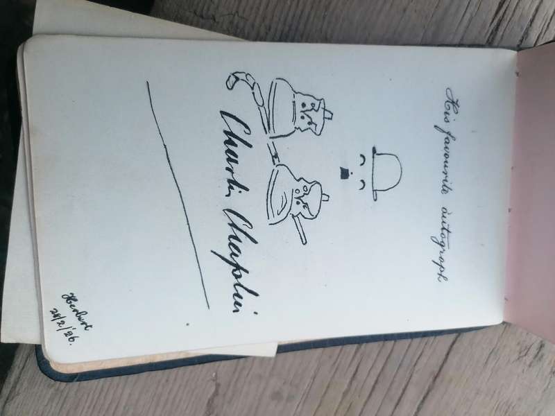 Antique 1920s autograph book.