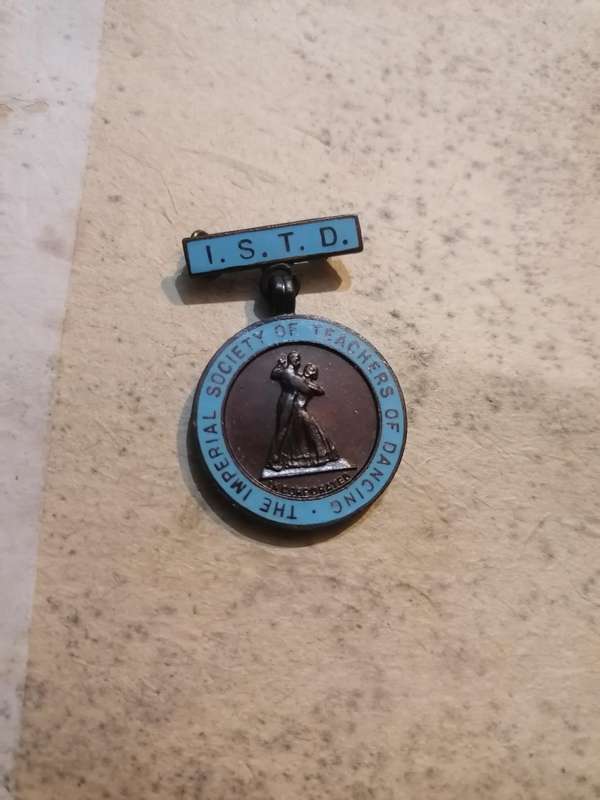 Vintage Imperial Society Of Teachers Of Dancers ISTD Medal p. Jessop 13-5-62