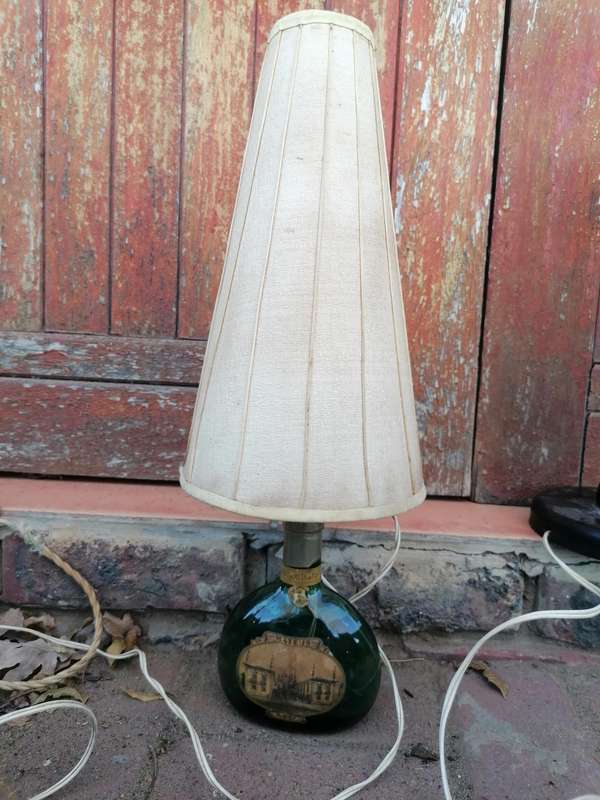 Vintage bottle lamp