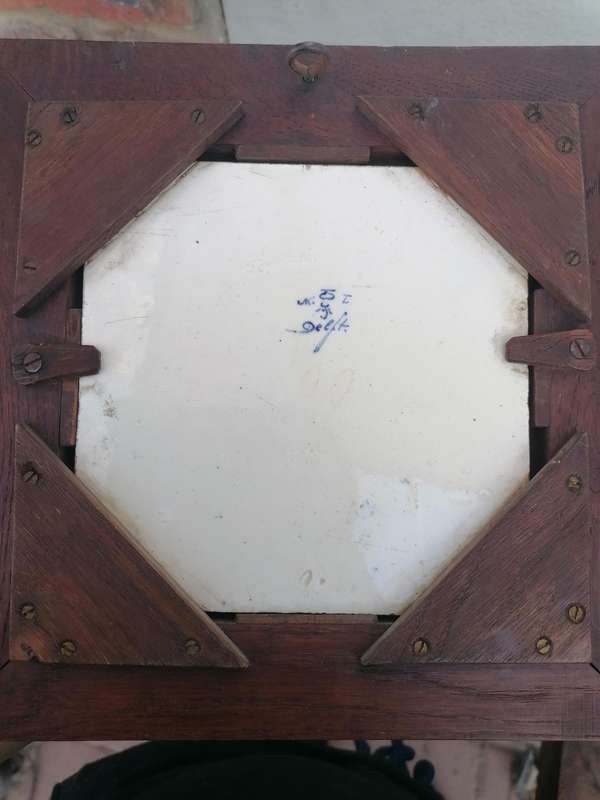 A Delft Porceleyne Fles plaque, after L. Apol
