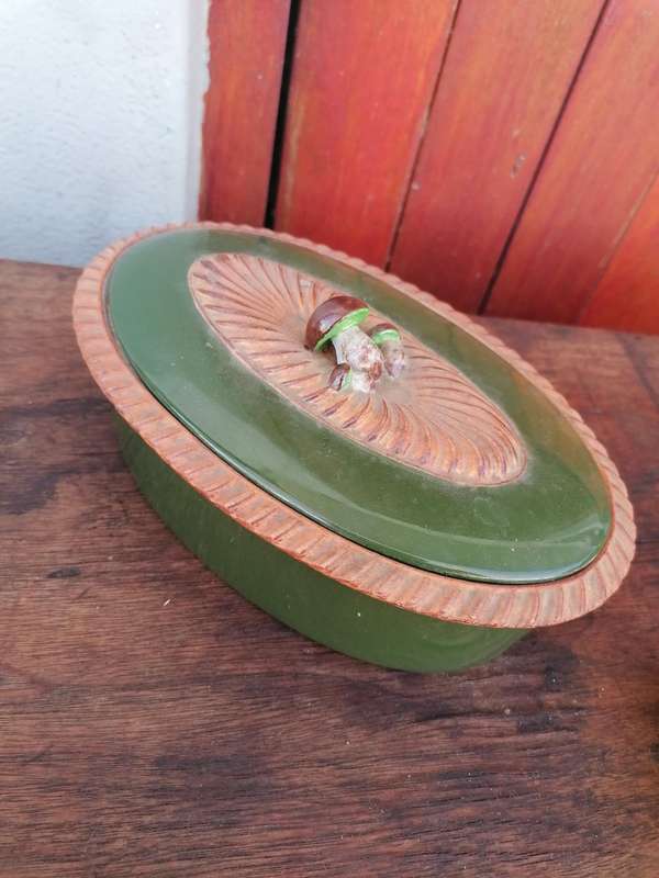 Vintage Pillivuyt French Mushroom Tureen / Terrine Game Pie Dish 1920s