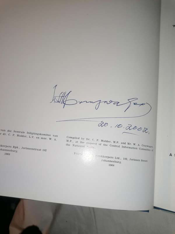 1948-1968 en nou, Die Toekoms - Oorsig van Nasionale Party regering. Geteken