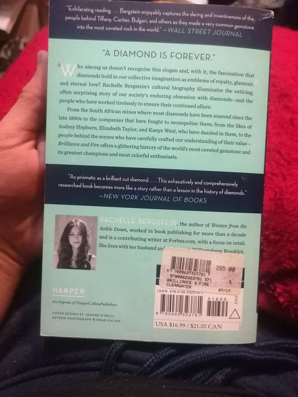 Brilliance and Fire A Biography of Diamonds Rachelle Berg stein like new