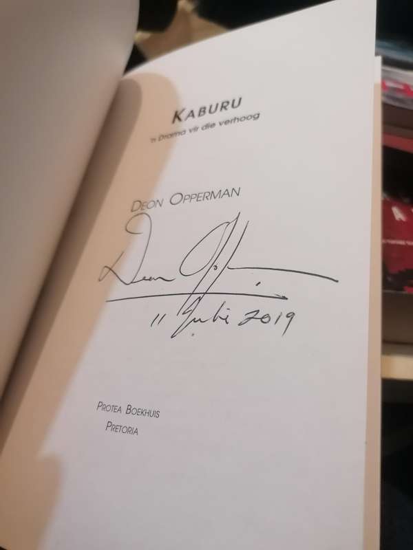 Kaburu (Afrikaans, Paperback, Nuwe Uitgawe) Deon Opperman Geteken
