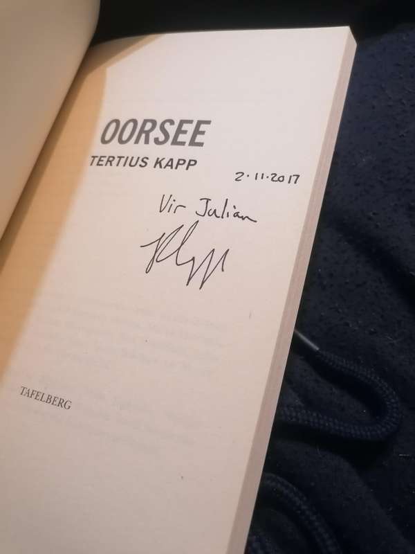 Oorsee - die drama (Afrikaans, Paperback) Tertius Kapp Geteken
