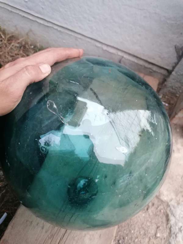 Green Glass Japanese Fishing Float