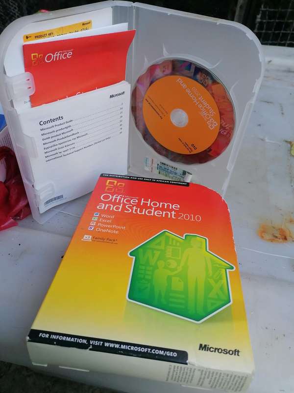 Genuine Microsoft Office 2010 Home and Student Family Pack software