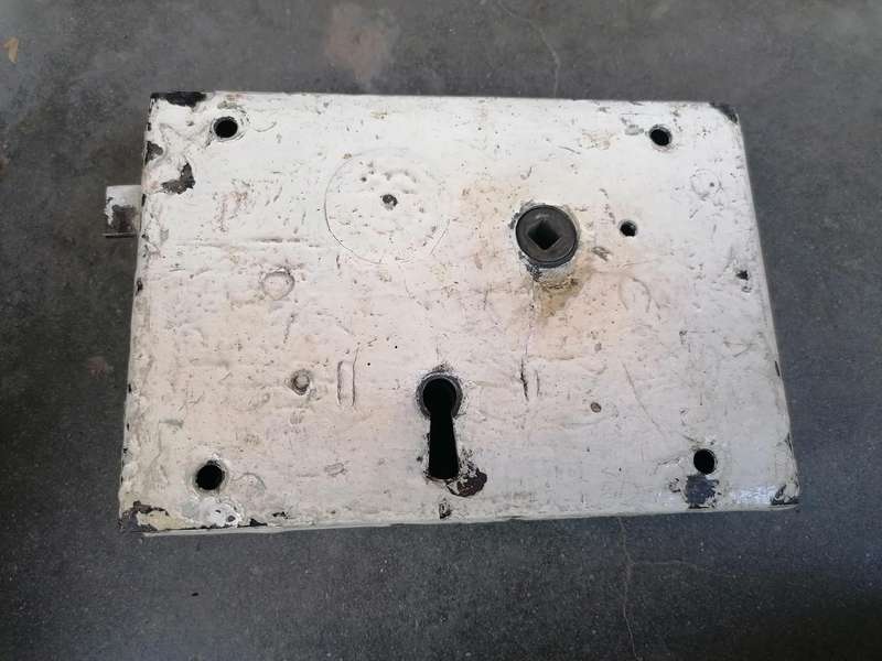 Antique door lock . No key
