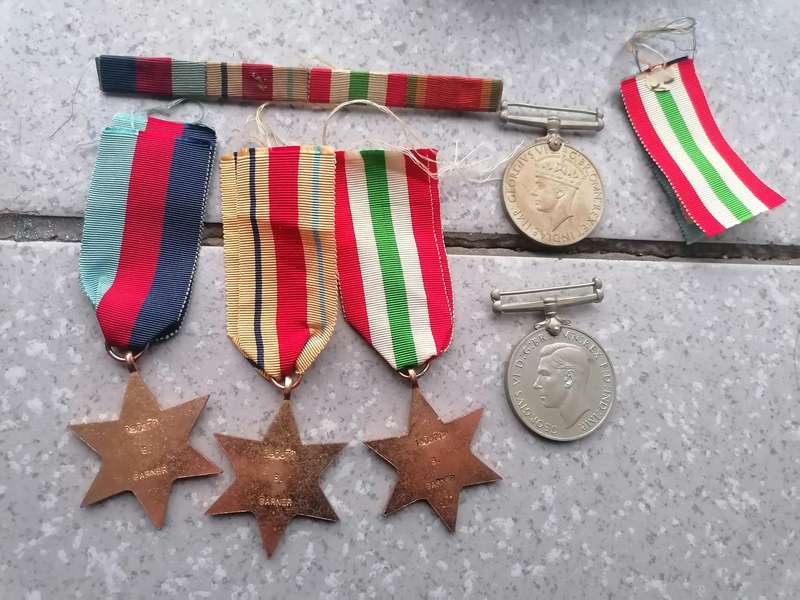 WW2 medals issued to B. Garner