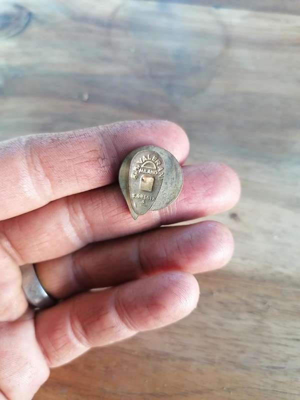 LLOYD TRIESTINO SHIPPING COMPANY ADVERTISING ENAMEL BADGE