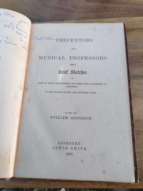 1876 Precentors and Musical Professors