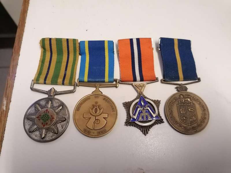 Group medals issued to NJ MULLER
