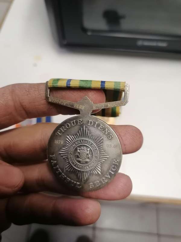 Group medals issued to NJ MULLER