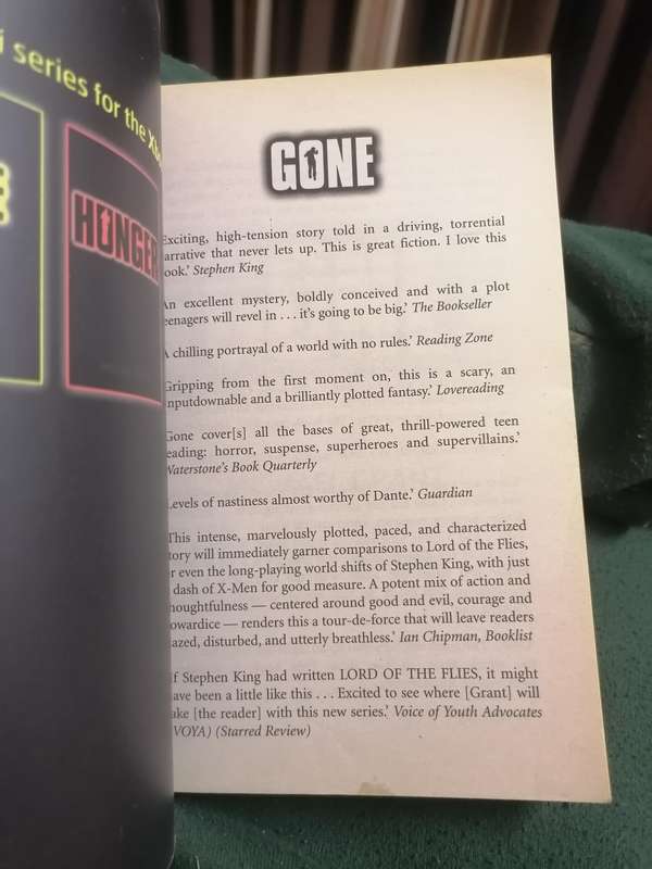 Gone  Michael Grant book