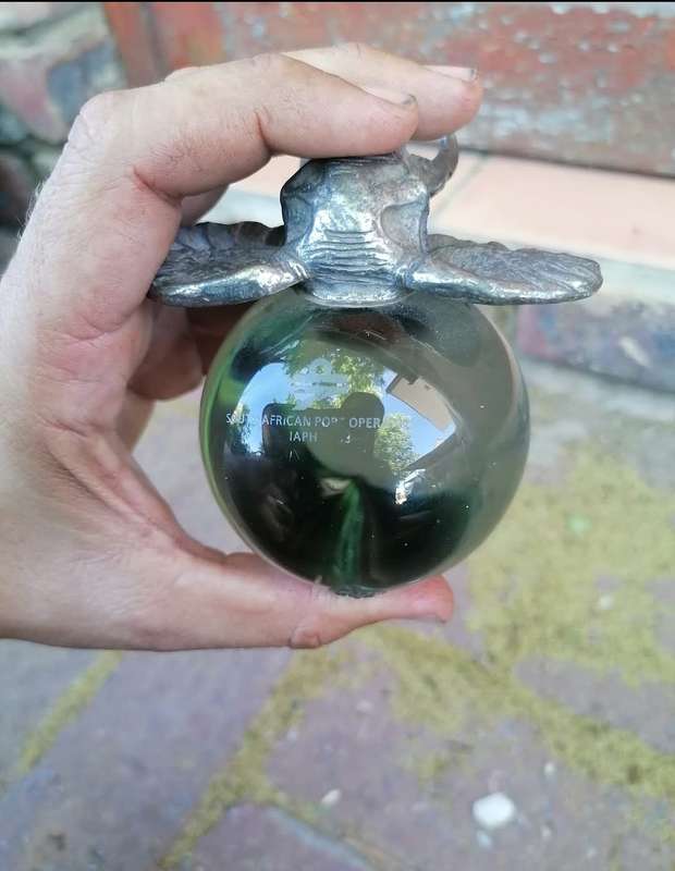 Large elephant Glass Ball Paperweight Ngwenya