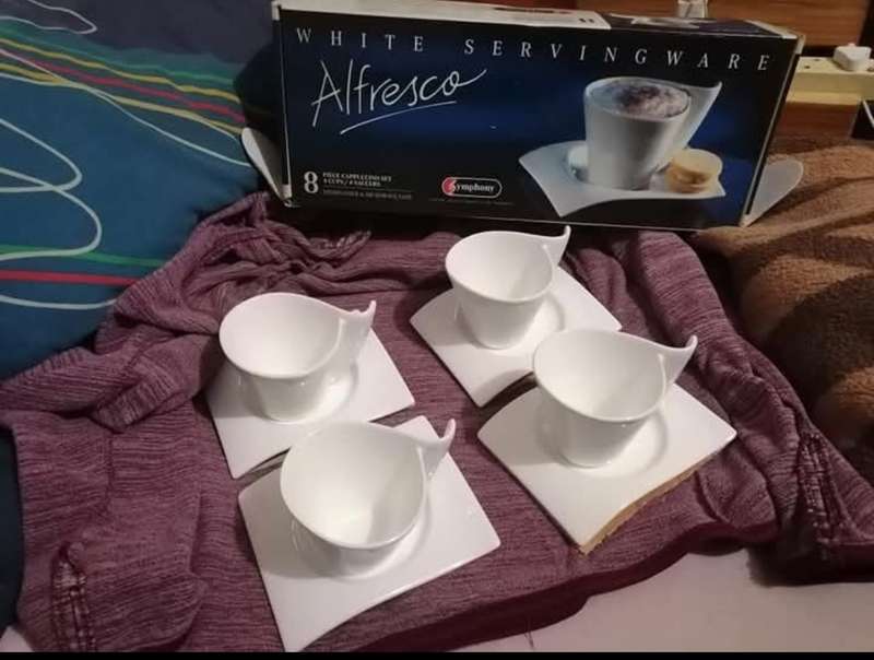 Symphony Alfresco White Servingware 8 Piece set