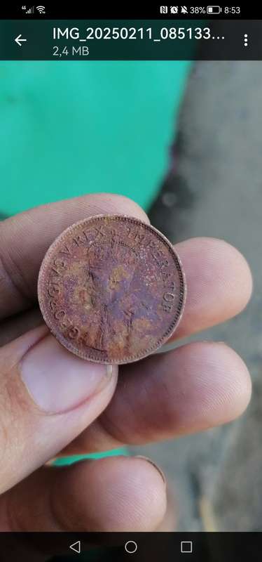 VERY RARE FIND 1925 ZUID-AFRIKA 1/2 PENNY
