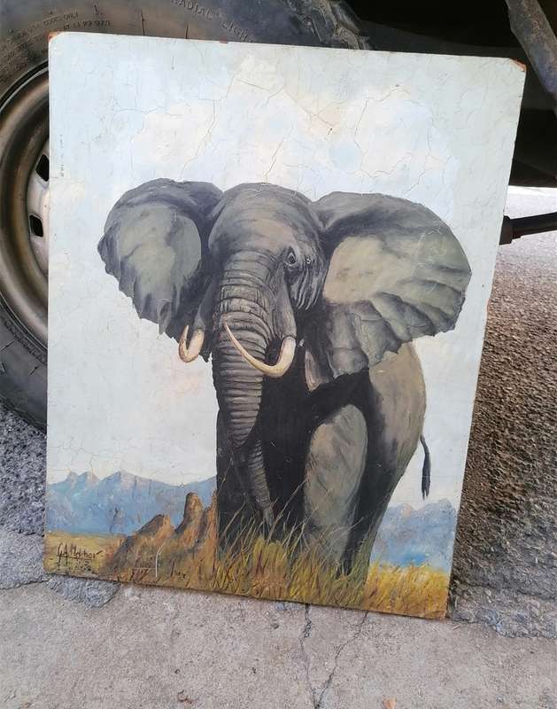 Vintage G.A Melcher painting. Condition as per picture