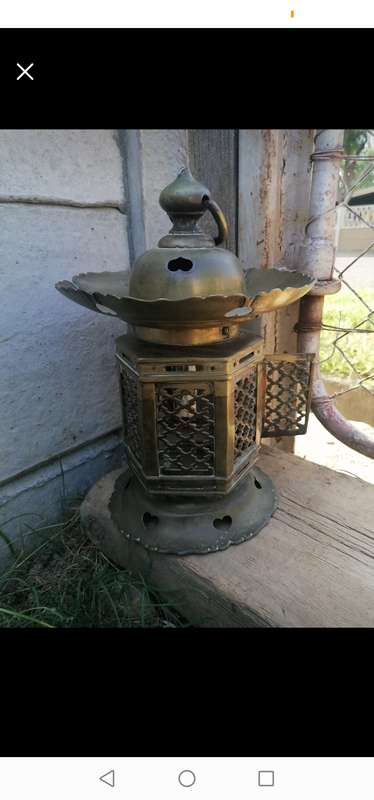 Vintage brass latern