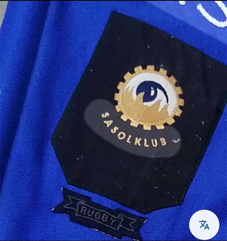Old sasolburg 1974 rugby tour flag