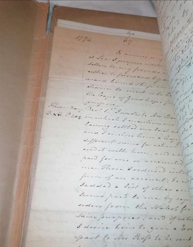 Ultra rare original 1774 journal of a GP on the HMS Buckingham ship
