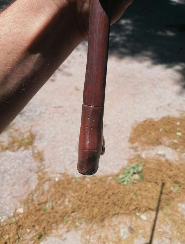 Boer war pow boot Kierie walking stick