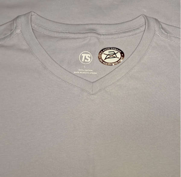 Mens TotalSports Everyday V-neck Lilac T-shirt - Large
