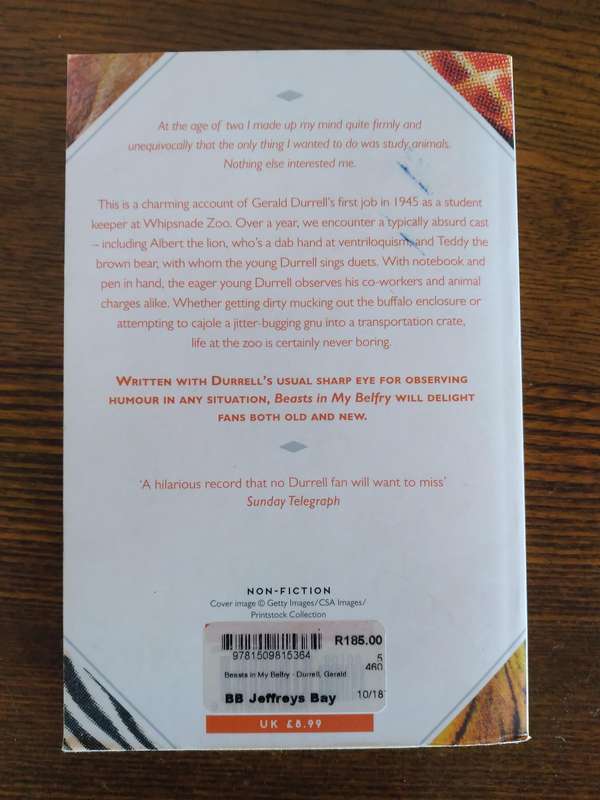 Beasts In My Belfry By Gerald Durrell