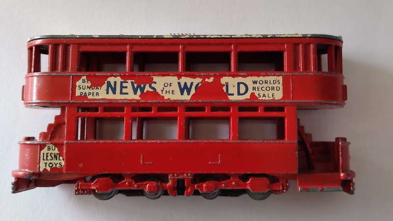 Matchbox London Tram News Of The World