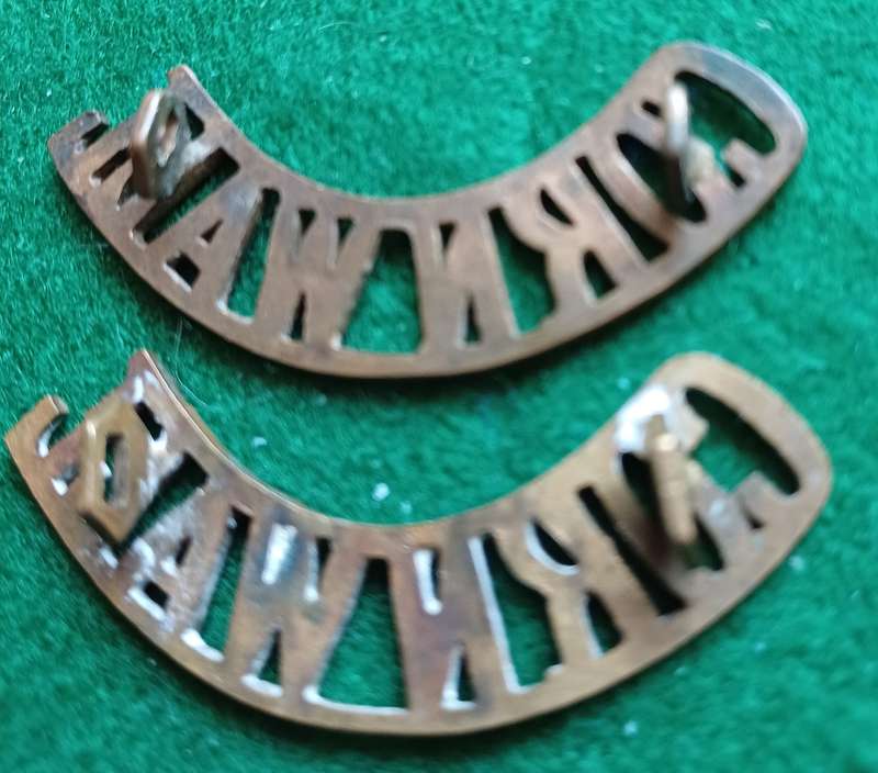 British Army, Duke of Cornwall's Light Infantry brass titles pair