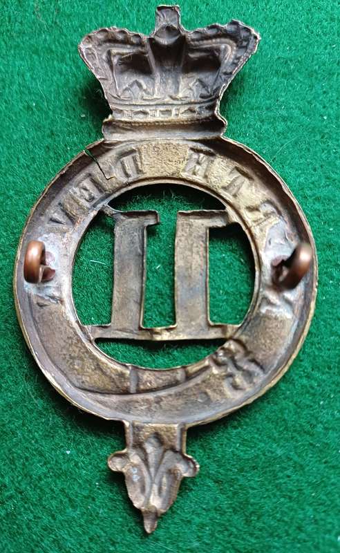 British Army, 11th North Devon, Regt of Foot brass Glengarry badge