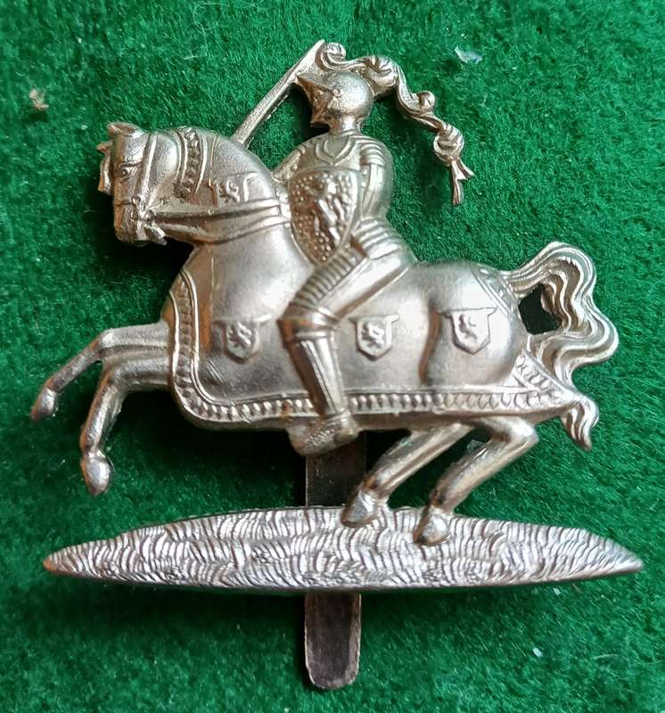 British Army, Fife and Forfar Yeomanry chromed cap badge