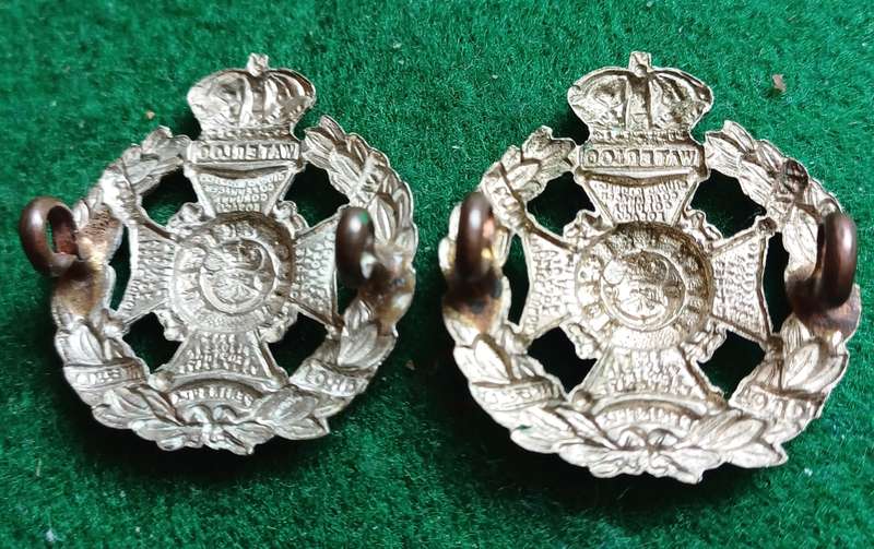 British Army, Rifle Brigade WM collars pair
