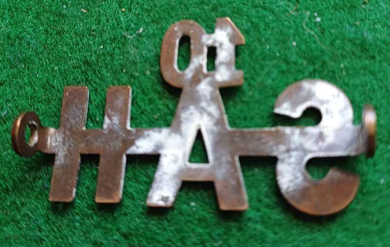 SA UDF WWI 10th SA Horse brass title, worn 1915 - 18