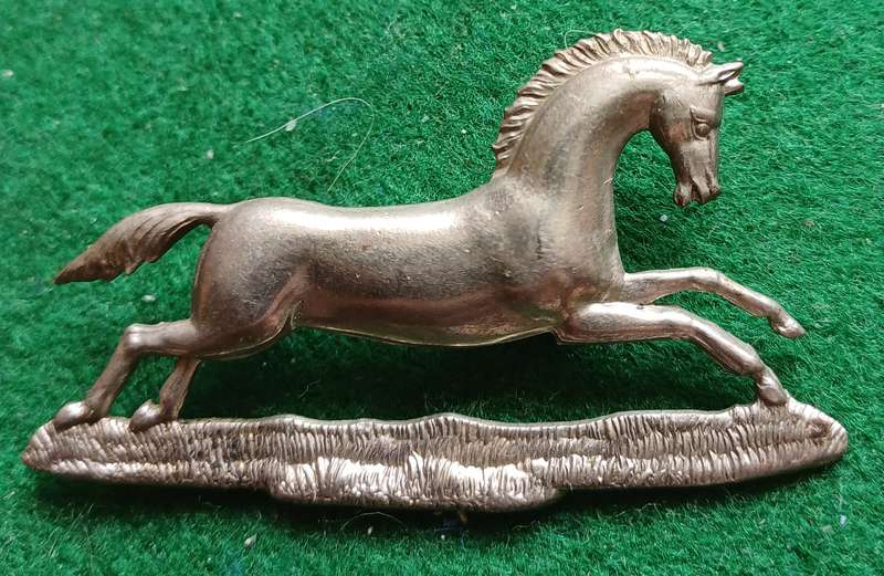 British Army, 3rd King's Own Hussars WM collar or NCO sleeve badge