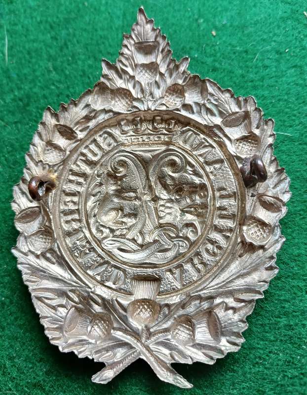 British Army, Argyle & Sutherland WM headdress badge, non voided