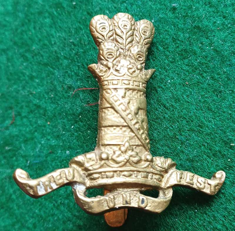 British Army, 11th Hussars brass cap badge