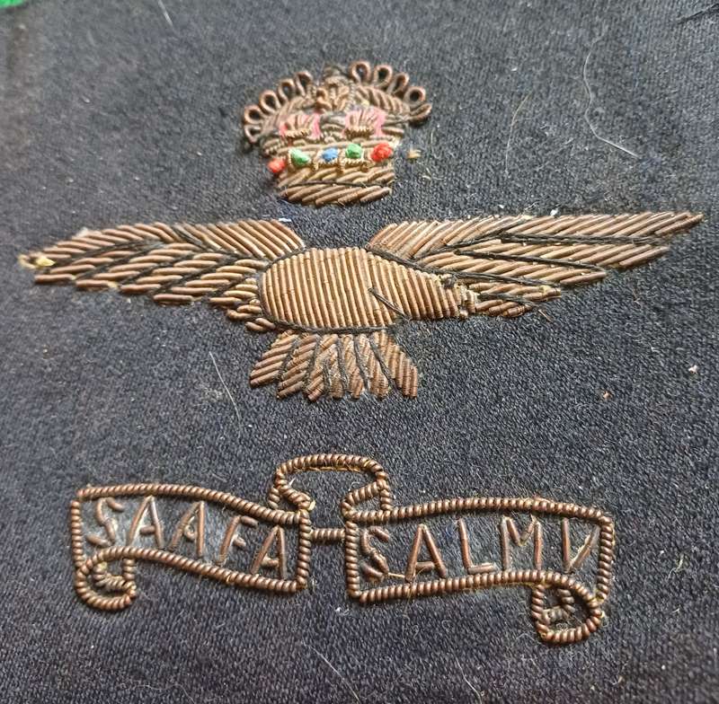 SA Air Force WWII Bullion badge