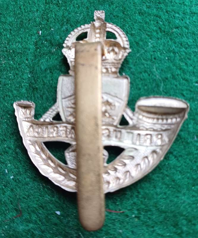 SA UDF Royal Durban Light Infantry WM cap badge
