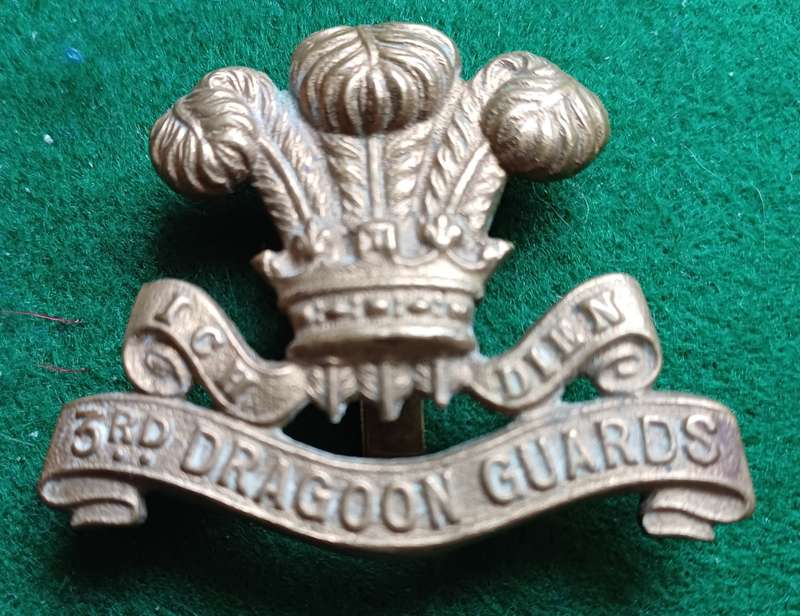 British Army, 3rd Dragoon Guards brass cap badge