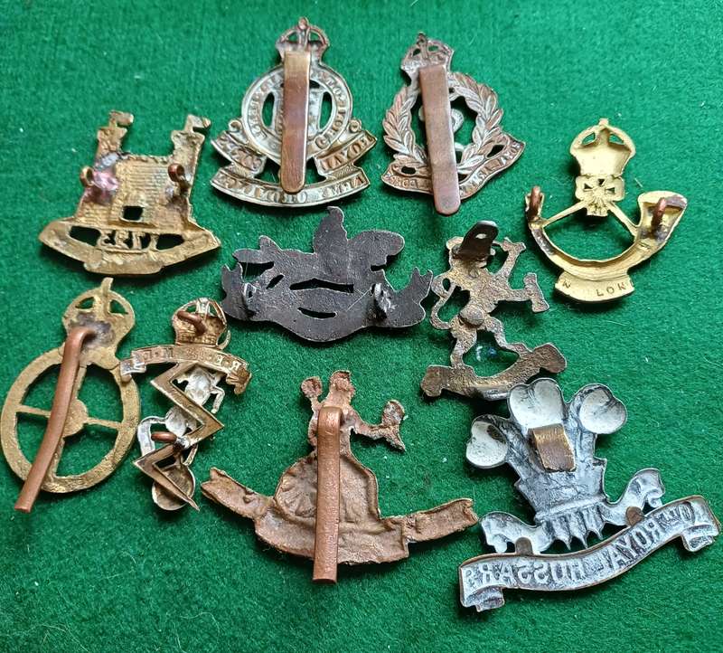 Selection of 10 Military badges as seen