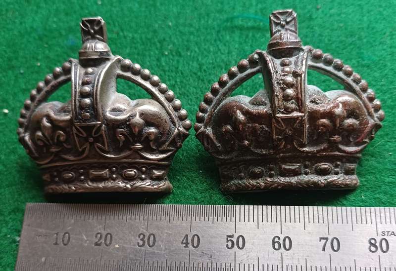 British & Commonwealth large WM WO crowns pair