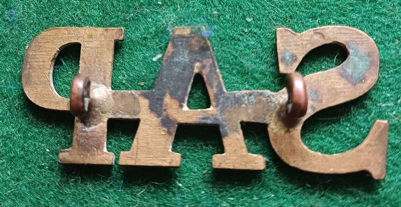 Large SAP brass title or slouch hat badge? O2248 Worn 1913 - 39