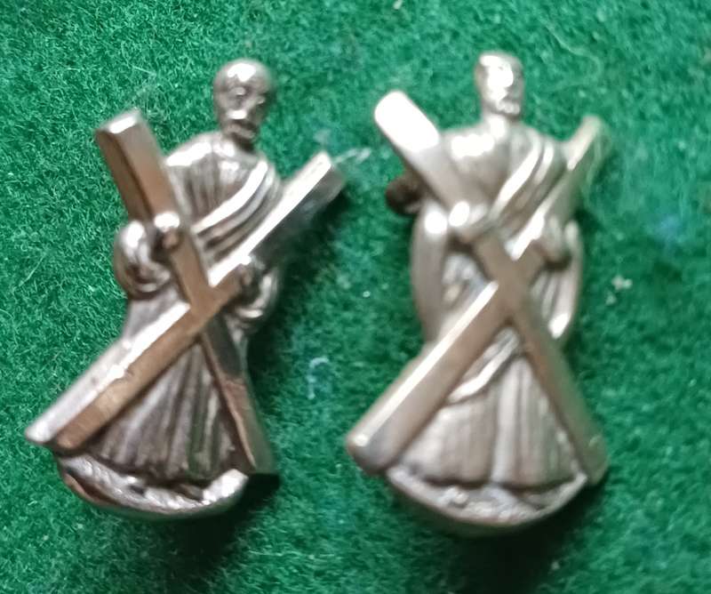 British Army, Royal Highlanders, Black Watch ORs WM collars pair