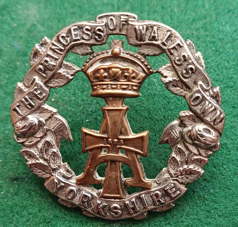 British Army, Alexandra, Princess of Wales, Own Yorkshire Regt, Green Howards, Victorian cap badge