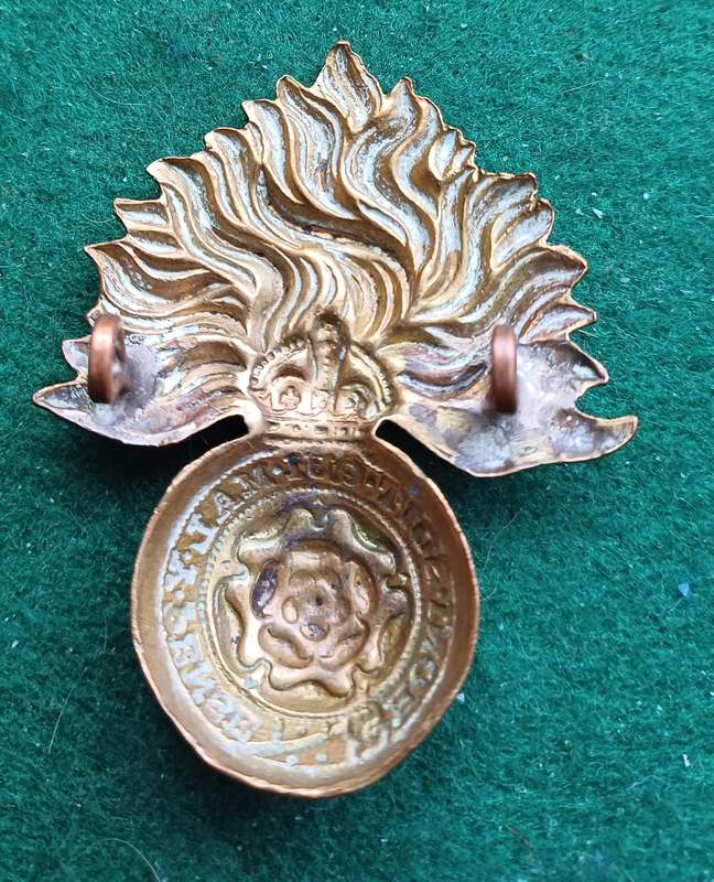British Army, The Royal Fusiliers (City of London Regiment) cap badge, lugs