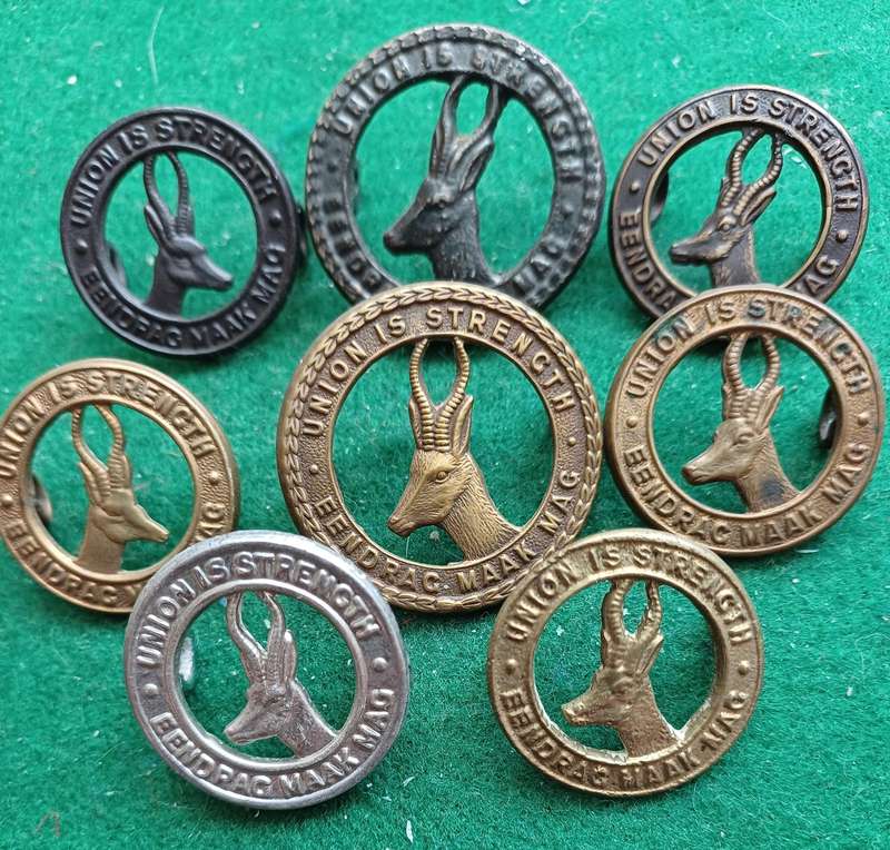 SA UDF, 8 x SA General Service badges inc 2 sets