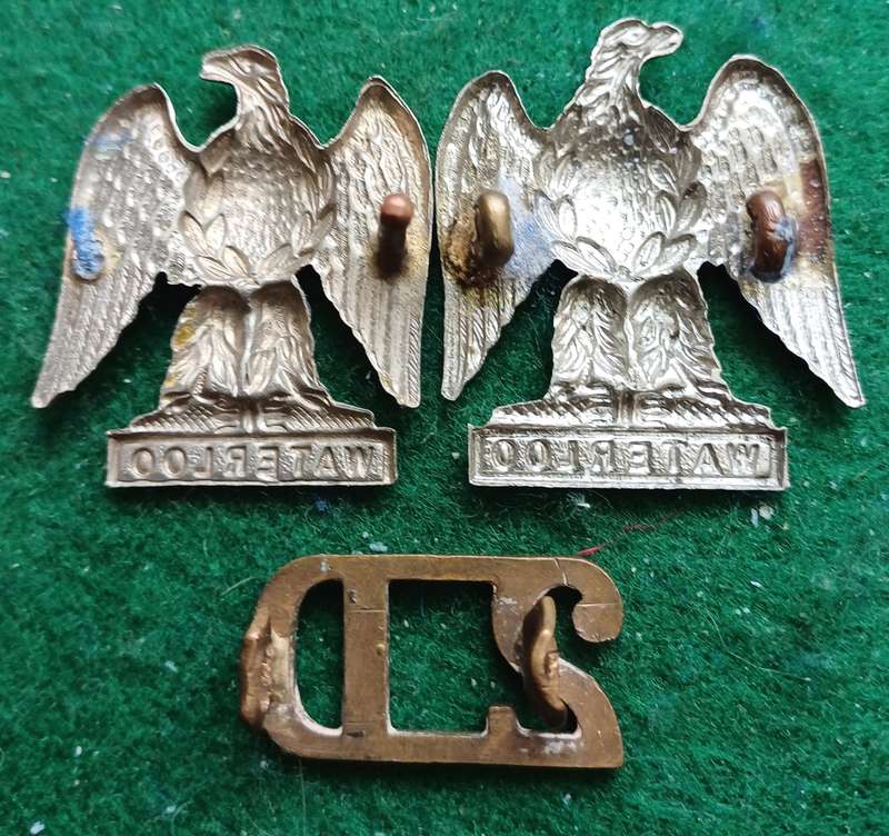 British Army, Royal Scots Greys, (2nd Dragoons,) WM collars and one title