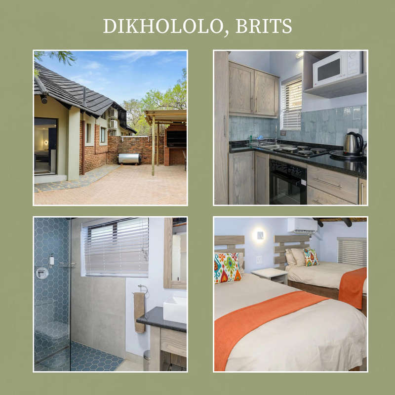 Midweek break @ Dikhololo, Brits from 04 - 08 Aug 2025(4 Nights) Studio/Sleeps 4