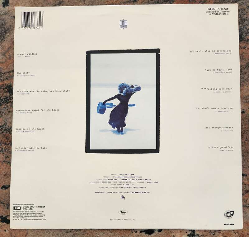 TINA TURNER Foreign Affair (VG+/VG+) Capitol ST (D) 7918731 SA Pressing 1989 - Lyrics